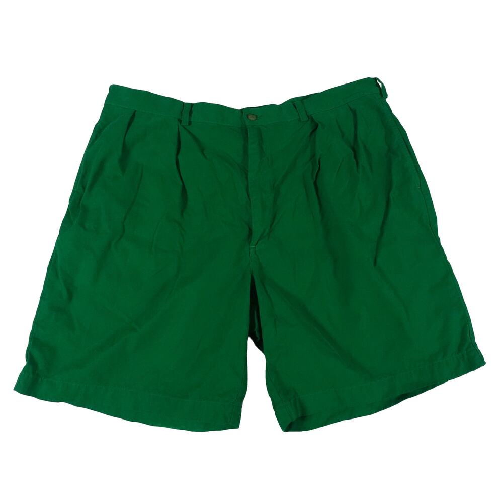 Ralph Lauren Vintage Green Cotton Golf Shorts 8" inseam Men's 40